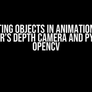 Detecting Objects in Animation using Blender’s Depth Camera and Python’s OpenCV